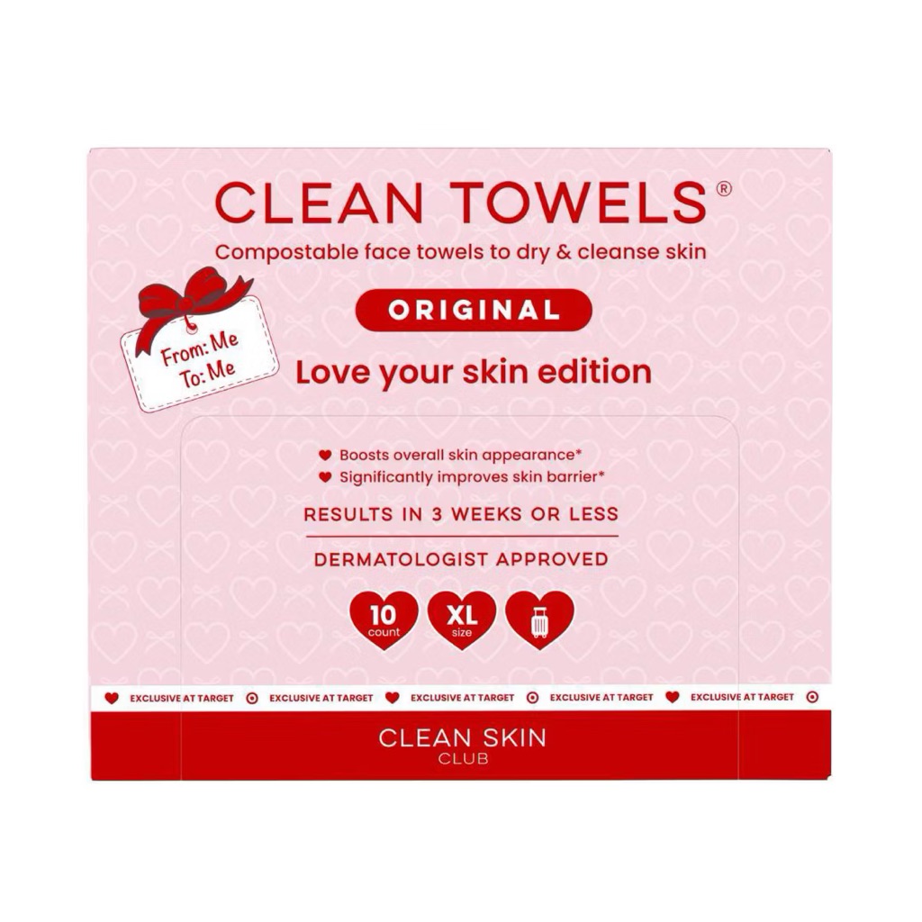 Clean Nwt Skin Club Galentines Towels  2 Packs Of 10ct